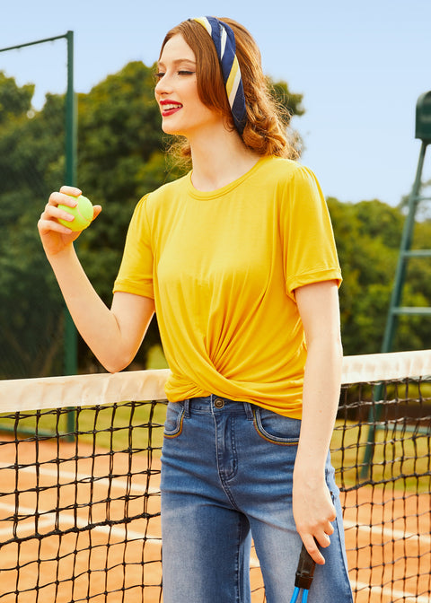 Pletený top Twist Of Fun (doprodej)-1