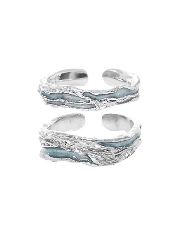 Epoxy French Irregular Opening Ring-1